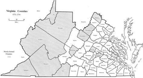 Virginia Map 1771-1780 | Lawson Surname DNA Project