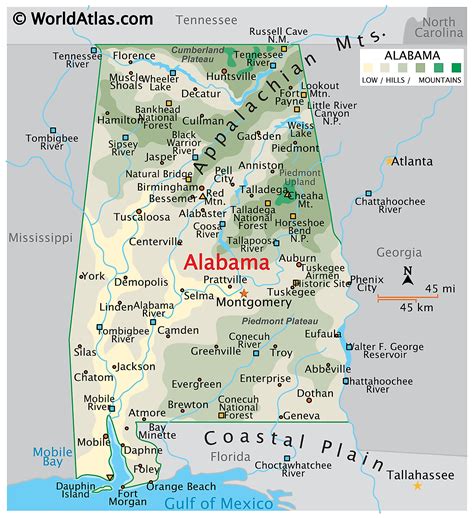 Alabama Maps & Facts - World Atlas