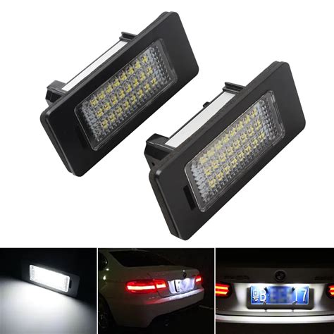 LED Car License Plate Light For BMW X1 X5 X6 E39 E60 E61 E70 E71 E81 ...