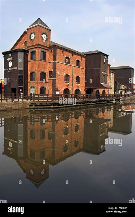 George Orwell Bar at Wigan Pier on the Leeds Liverpool Canal Stock ...