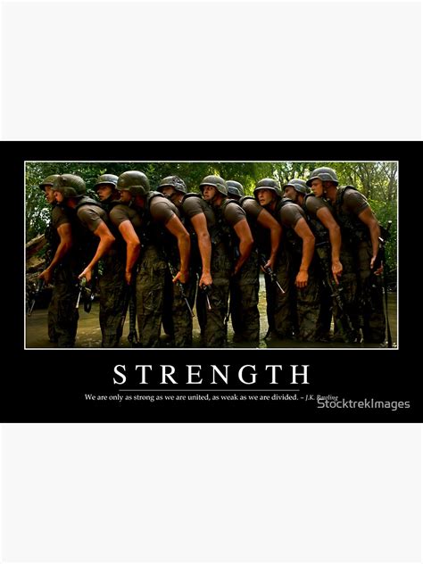 "Strength: Inspirational Quote and Motivational Poster" Sticker for ...