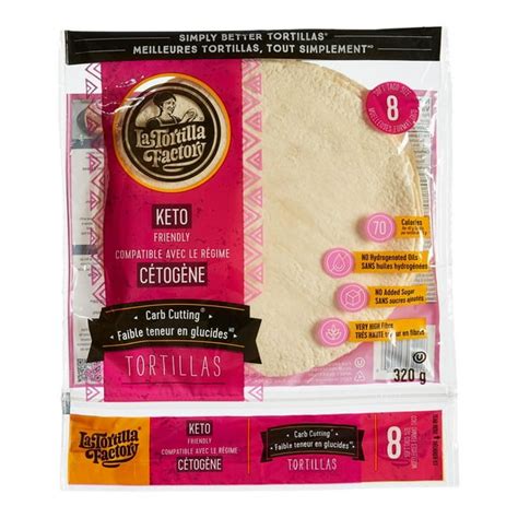 La Tortilla Factory Keto Friendly Carb Cutting Tortillas, 8 tortillas ...