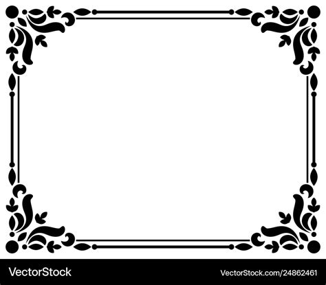 Vintage borders and frames Royalty Free Vector Image