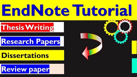 EndNote Tutorial for Writing Thesis, Dissertation, Research Paper ...