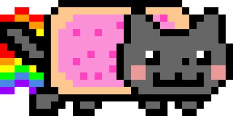 Nyan cat gif pixel art