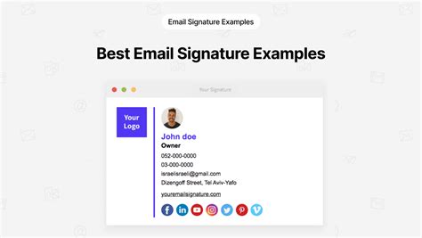 Best Email Signature Examples - YourEmailSignature