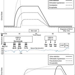 Clinical course showing the degree of each clinical symptom, PSL dose ...