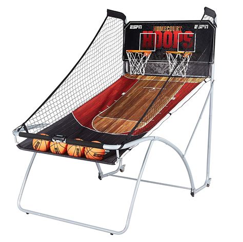 ESPN EZ Fold Indoor Basketball Game for 2 Players with LED Scoring and ...