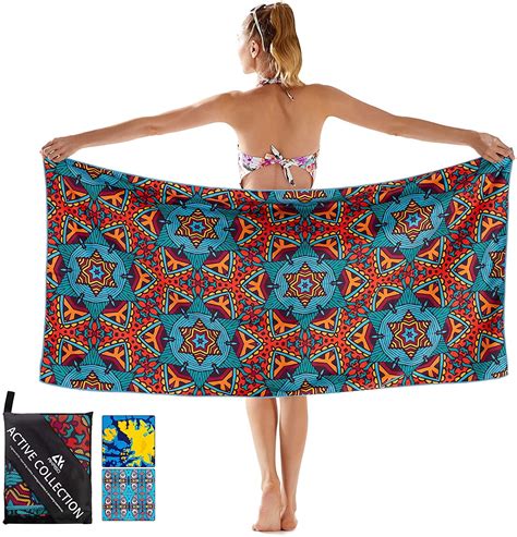 AKASO Microfiber Beach Towels Oversized, Lightweight Towel Super ...