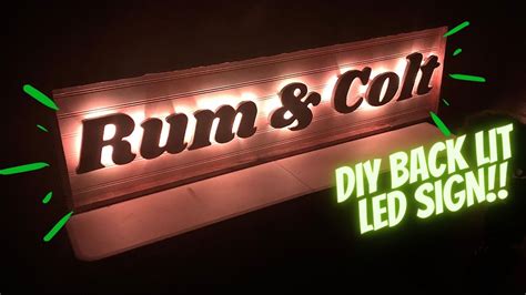 BUILD A BACKLIT LED SIGN!!! Tips and Tricks for DIY - YouTube