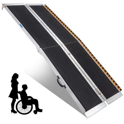 Buy Wheelchair Ramps 10FT, gardhom Extra Wide 31.3” Aluminum Folding ...