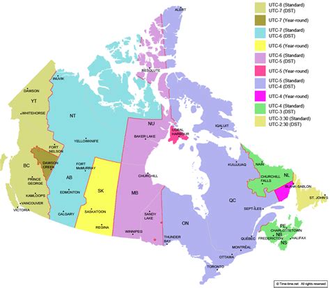 Canada's time zones aren't as cut and dry as I thought they'd be : r/canada