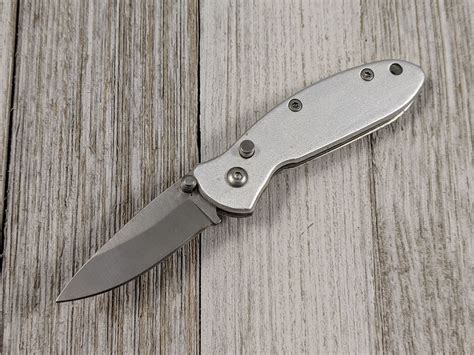 Switchblade Automatic Folding Knife | Mini 1.75" Silver Blad