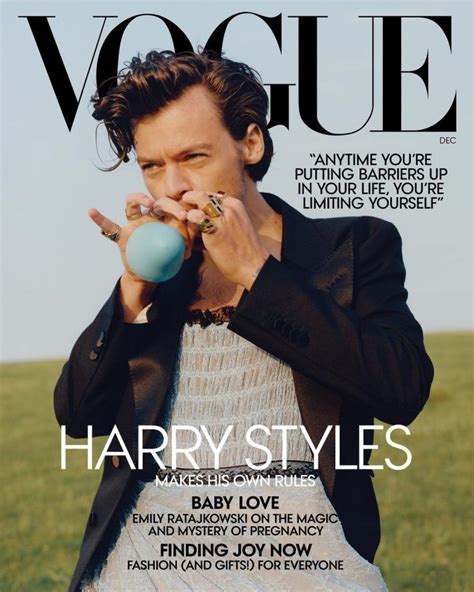 Harry Styles' Latest Vogue Cover: Sports Genderfluid Fashion - Fuzzable