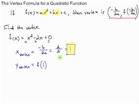 How To Find A Vertex In Quadratic Equations - Tessshebaylo