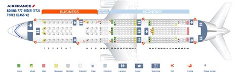 Seat map Boeing 777-200 Air France. Best seats in plane