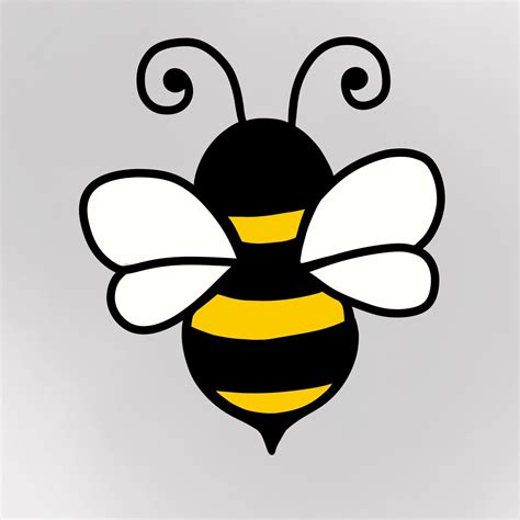 Sewing Bee Clipart Black