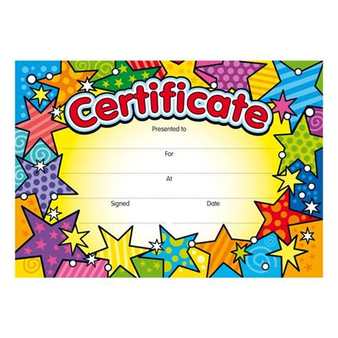 Bright stars certificates from Brainwaves. Supplying stickers ...