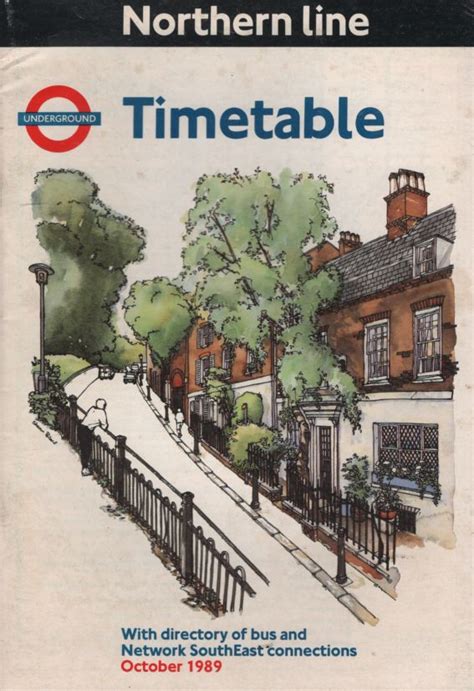 1989 London Transport - Northern Line Timetable