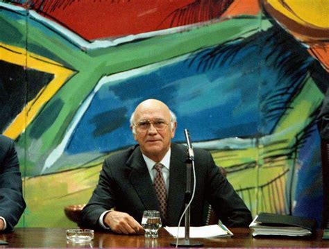 F.W. de Klerk, South Africa’s last apartheid president and Nobel Peace ...