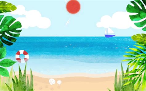 Summer Beach GIF by Bevi - Find & Share on GIPHY