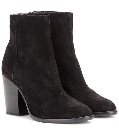 Rag & Bone Ashby Suede Ankle Boots in Black Suede (Black) - Lyst