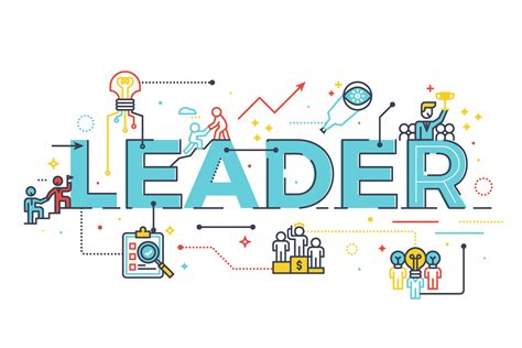 Leader word in business leadership concept 545248 Vector Art at Vecteezy