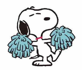 Cute Snoopy Cheering GIF | GIFDB.com