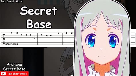 Anohana ED (FULL) - Secret Base Guitar Tutorial - Tab Sheet Music