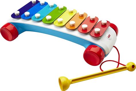 Fisher-Price Classic Xylophone Toddler Pretend Musical Instrument Pull ...