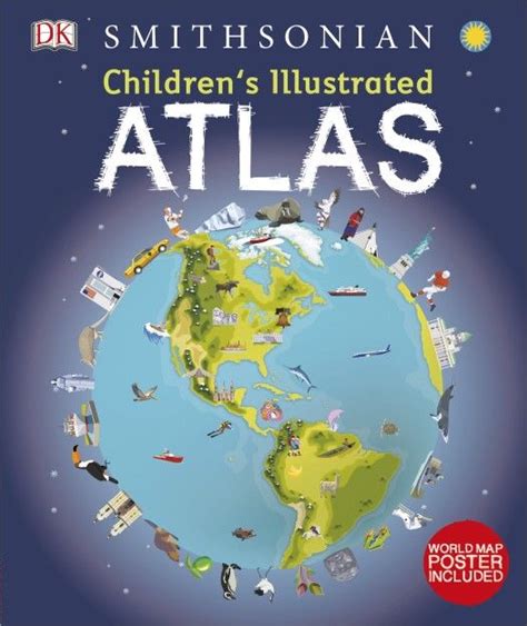 Children's Illustrated Atlas - primary image | Atlas, World map poster ...