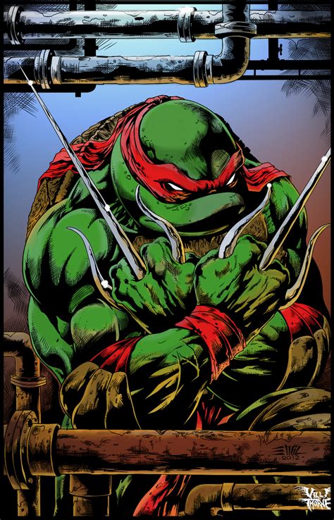 TMNT Raphael (Colors) by villithorne on DeviantArt