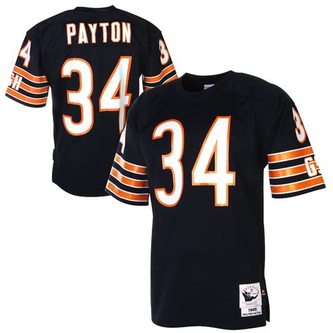 Mens Chicago Bears Walter Payton Mitchell & Ness Navy Blue 1985 ...