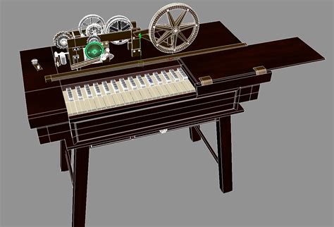 3d telegraph machine model