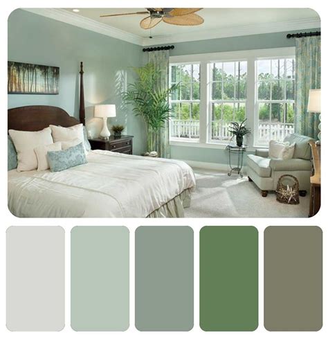 Cool Green Bedroom Scheme