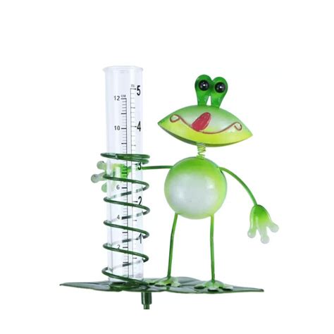 Frog Rain Gauge Garden Metal Stake Decorative Outdoor Yard - Etsy