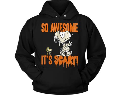 Snoopy Halloween Shirt, So Awesome It's Scary Shirt, Zombie Snoopy ...