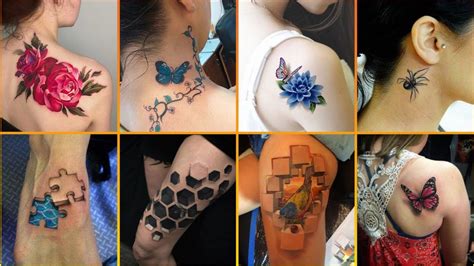 30+ Amazing 3D Tattoos For Girls | Stylish 3D Tattoos For Ladies ...