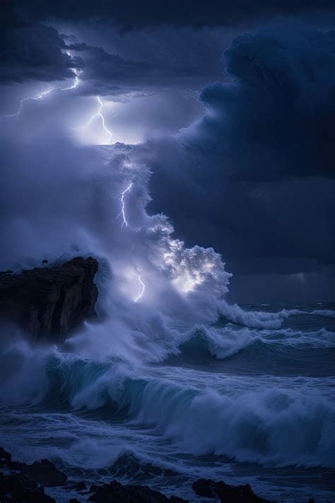 Nature's Fury: Captivating Ocean Storm