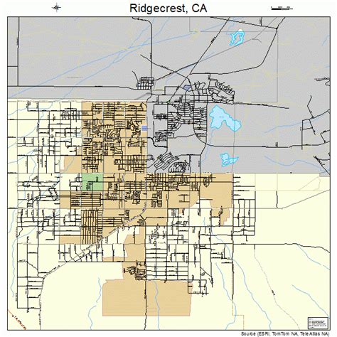 Ridgecrest California Street Map 0660704