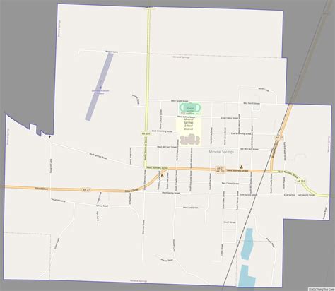 Map of Mineral Springs city, Arkansas - Thong Thai Real