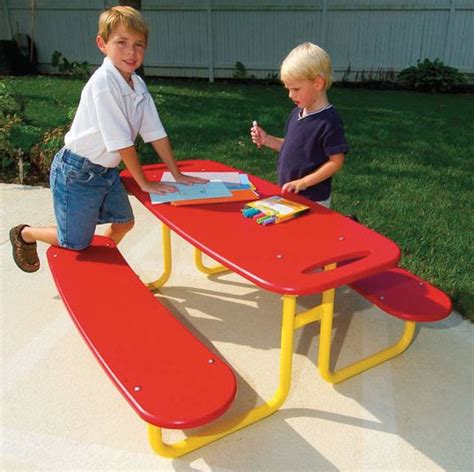 Kids Plastic Picnic Table | Extra Durable | 2,000lb weight limit!