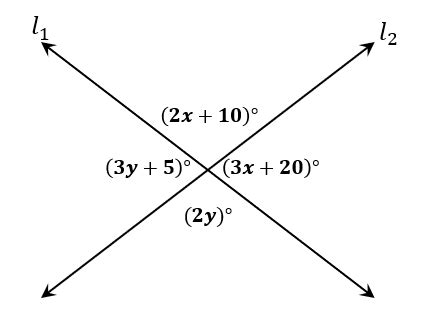 problem solving with vertical angles