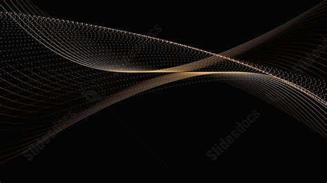 Golden Dark Wave Abstract Powerpoint Background For Free Download ...