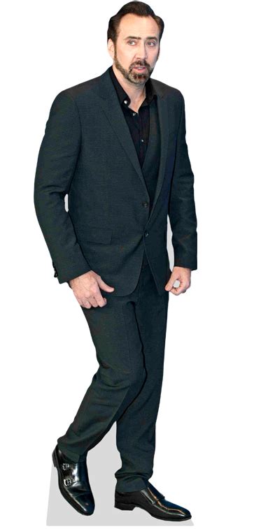 Nicolas Cage Blue Suit Cardboard Cutout Celebrity - Life-size ...