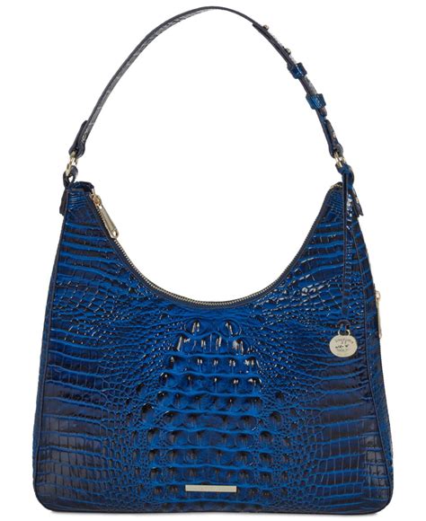 Brahmin Tabitha Leather Shoulder Bag in Blue | Lyst