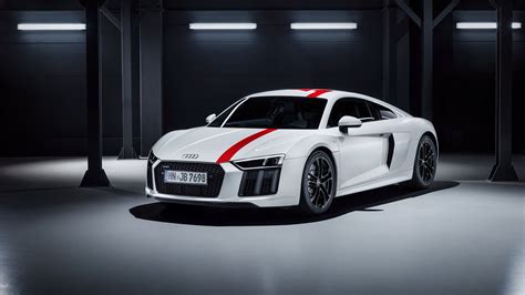 Download Supercar White Car Car Audi Audi R8 Vehicle Audi R8 V10 4k ...