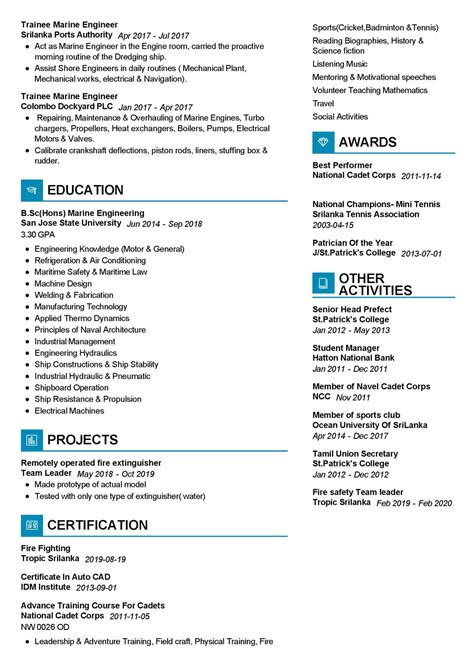 Marine Mechanical Engineer Resume Sample in 2024 - ResumeKraft