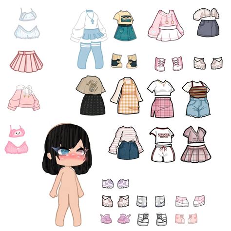 Gacha Plantilla In Barbie Paper Dolls Cute Kawaii Drawings Disney ...