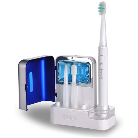 Sterline Sonic Pulse Electric Toothbrush w/ 3 Brushing Modes + UV ...